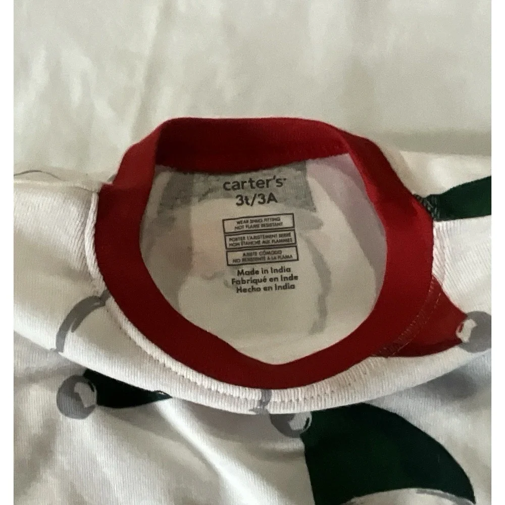 New Carter's Santa Cotton PJ Pajama Set Unisex Toddler‎ NEW Size 3T